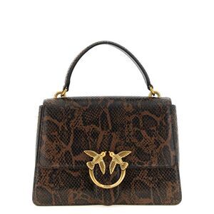PINKO Brown Calfskin Women's Handbag
